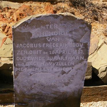 BOOYZEN Jacobus Frederik -1887