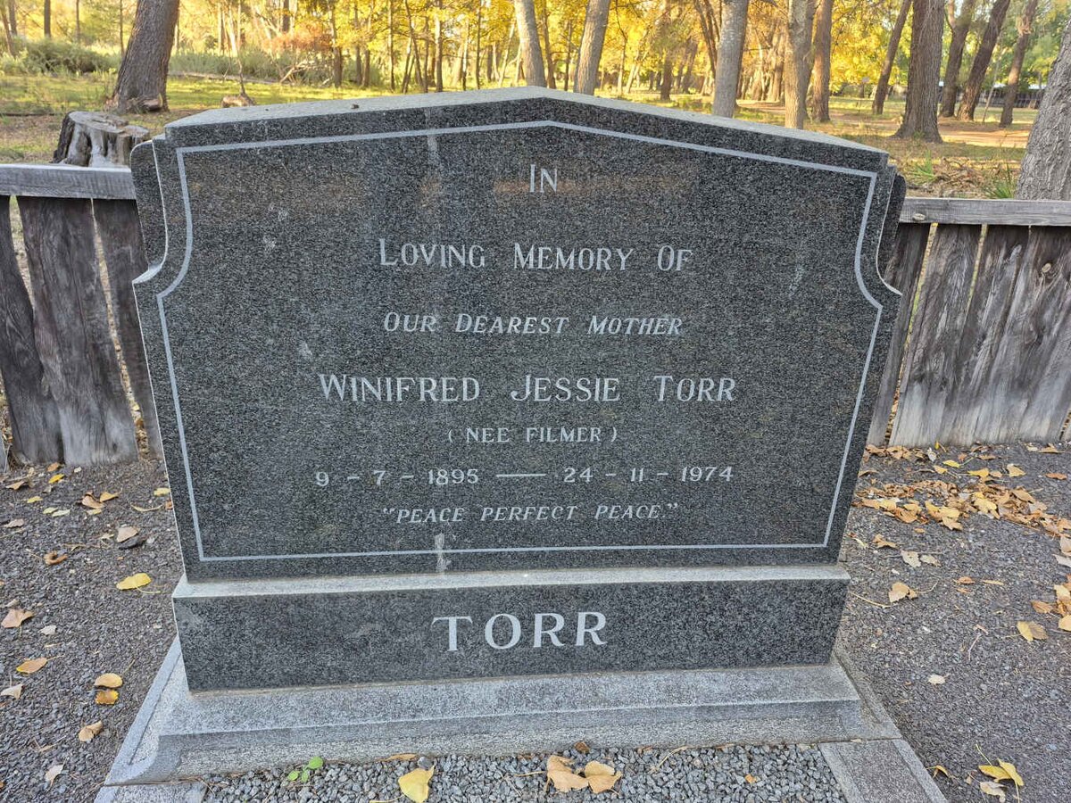 TORR Winifred Jessie nee FILMER 1895-1974