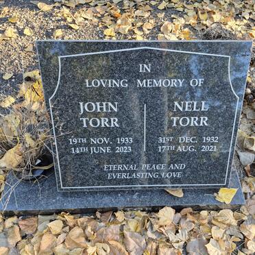 TORR John 1933-2023 & Nell 1932-2021