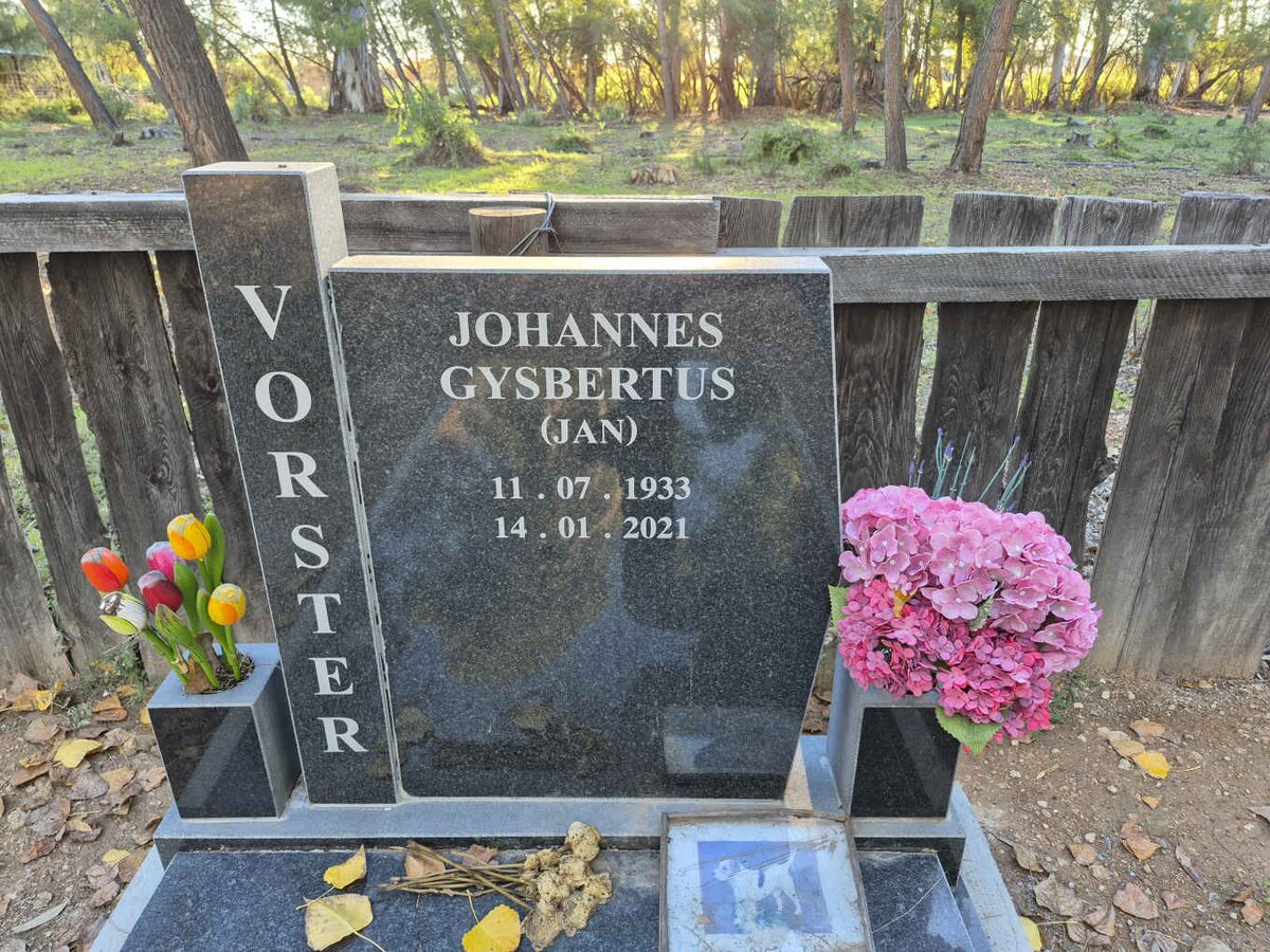 VORSTER Johannes Gysbertus 1933-2021