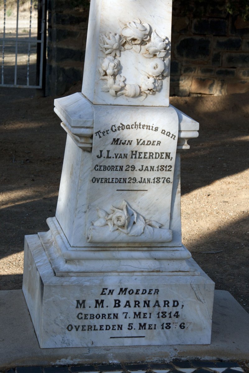 HEERDEN J.L., van 1812-1876 & M.M. BARNARD 1814-1876