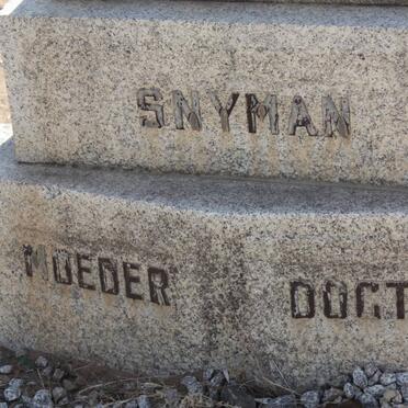 SNYMAN Maria Elizabeth Margaretha nee KUUN 1860-1947 :: SNYMAN Maria Elizabeth 1878-1948