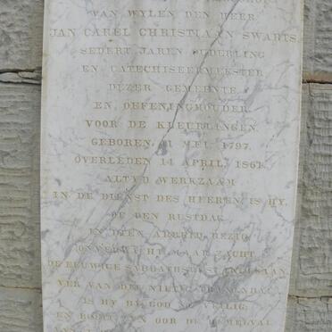 SWARTS Jan Carel Christiaan 1797-1861