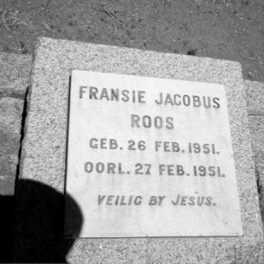 ROOS Fransie Jacobus 1951-1951