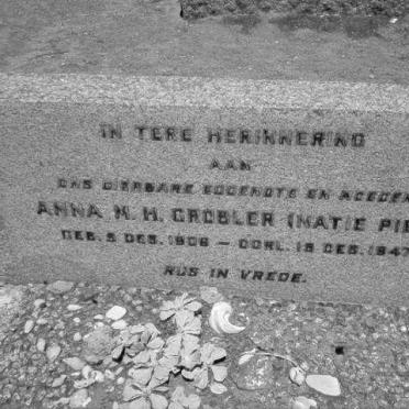 GROBLER Anna M.H. 1906-1947