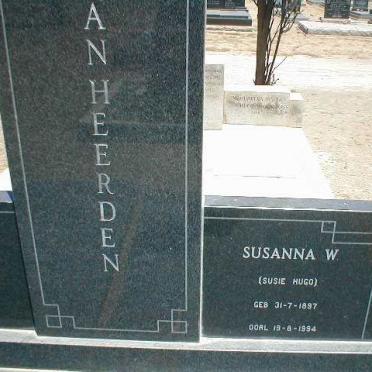 HEERDEN Hugo, van 1897–1981 &amp; Susanna W. 1897-1994