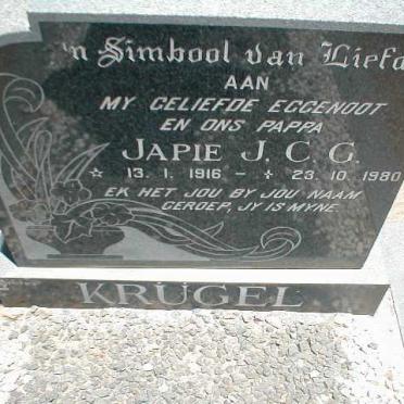 KRÜGEL Japie J.C.G. 1916-1980