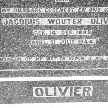 OLIVIER Jacobus Wouter 1889-1944