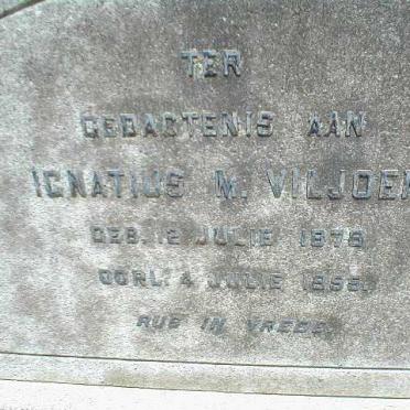 VILJOEN Ignatius M 1878-1955