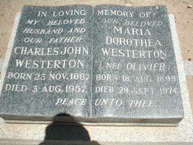 WESTERTON Charles John 1887-1957 & Maria Dorothea OLIVIER 1899-1974