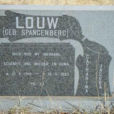 LOUW Catharina Jacoba nee SPANGENBERG 1919-1993