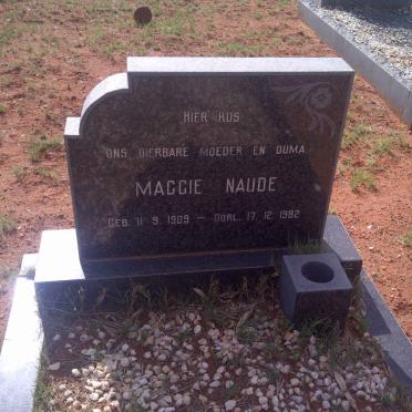 NAUDE Maggie 1909-1982