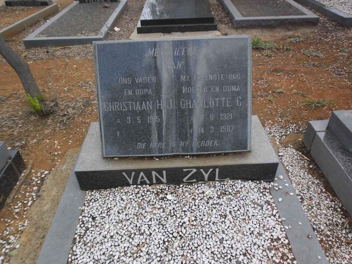 ZYL Christiaan H.J., van 1915- & Charlotte G. 1921-1997