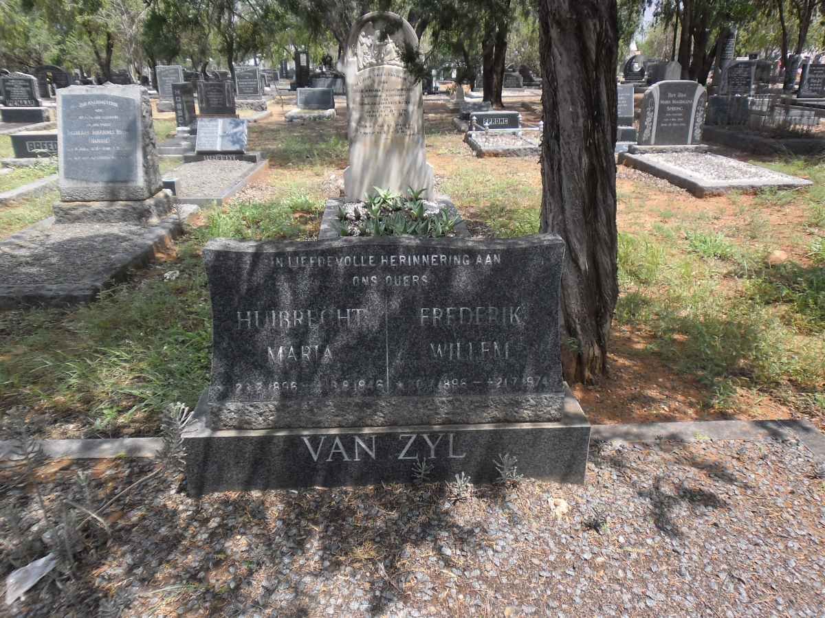 ZYL Frederik Willem, van 1896-1974 & Huibrecht Marta 1896-1946