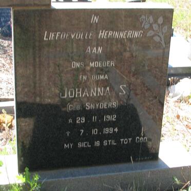 FLEMMING Frederick P.S. 1906-1980 &amp; Johanna S. SNYDERS 1912-1994