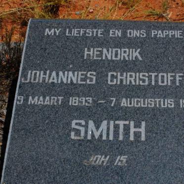 SMITH Hendrik Johannes Christoffel 1893-1960