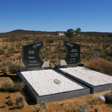 ESTERHUYSE Nicolaas 1930-2003 &amp; A.C.J. Cecile ROUSSOUW 1930-2000