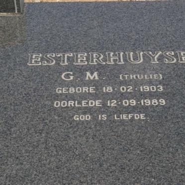 ESTERHUYSE G.M. 1903-1989