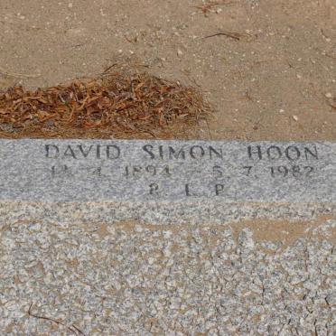 HOON David Simon 1894-1982
