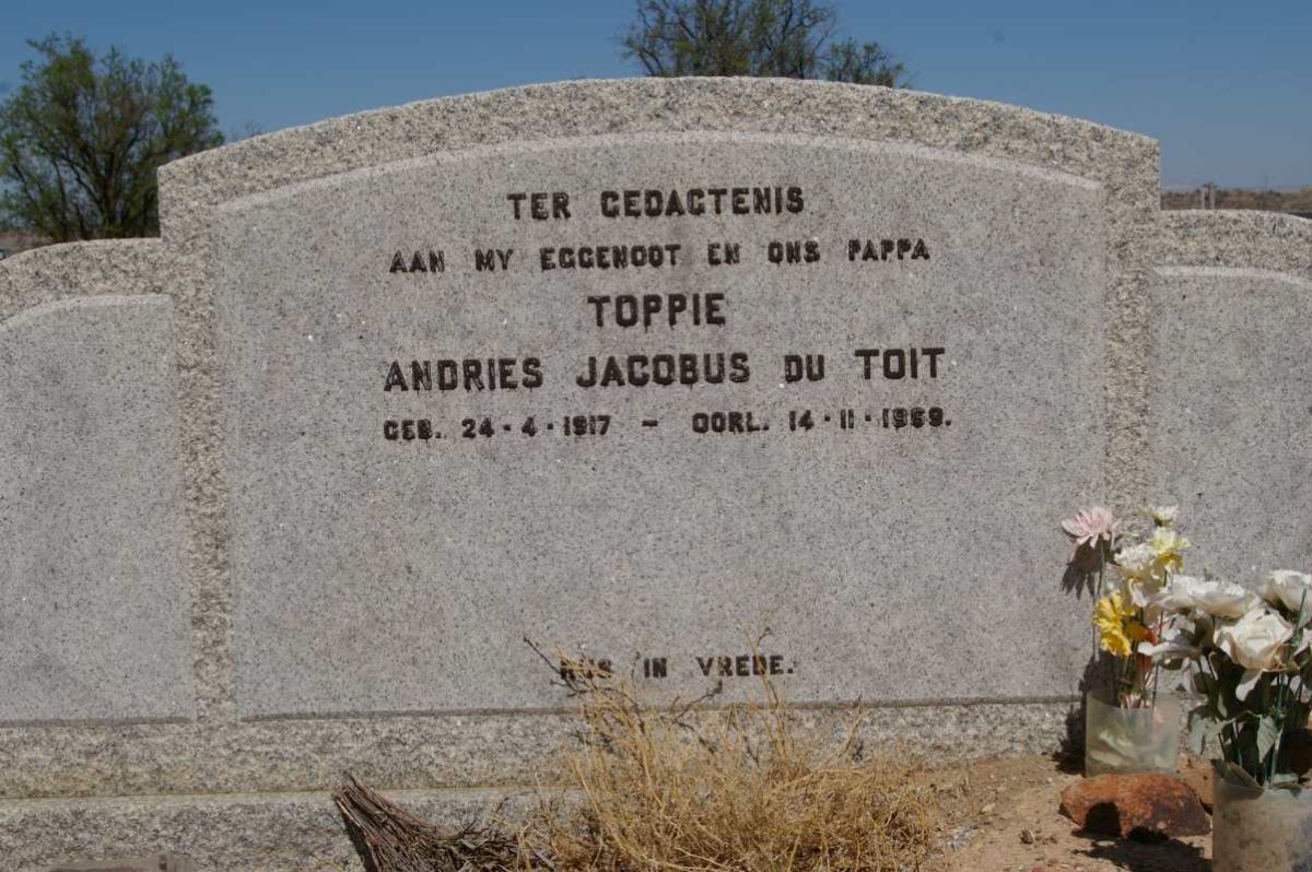 TOIT Andries Jacobus, du 1917-1969