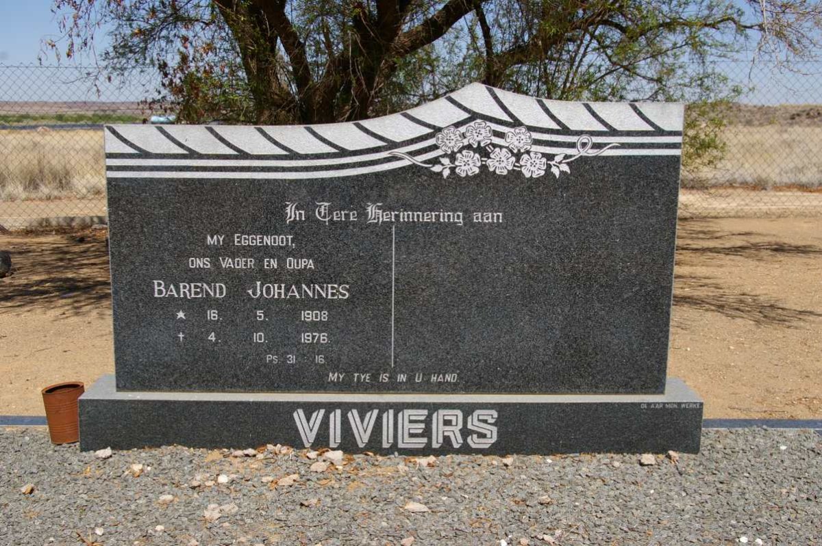 VIVIERS Barend Johannes 1908-1976