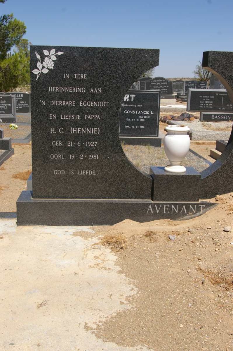AVENANT H.C. 1927-1981