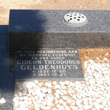 GELDENHUYS Gideon Theodorus 1932-1997