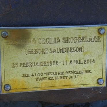 GROBBELAAR Jasper Michaël 1909-1988 &amp; Hendrina Cecilia SAUNDERSON 1922-2014