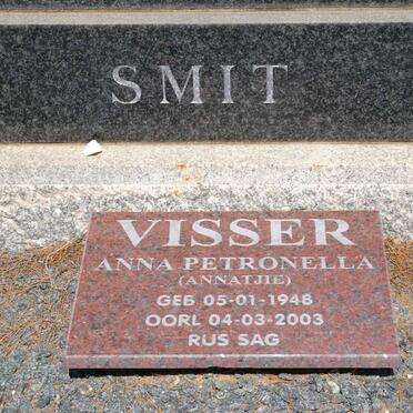 SMIT W.A. 1915-1966 &amp; H.E. VIVIERS 1918-1968 :: VISSER Anna Petronella 1948-2003