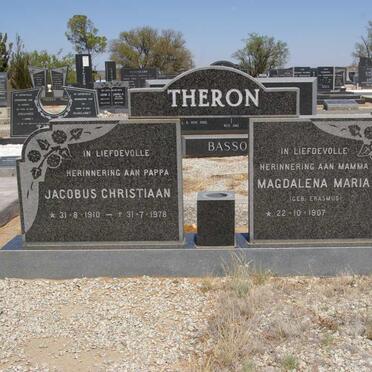 THERON Jacobus Christiaan 1910-1978 &amp; Magdalena Maria ERASMUS 1907-