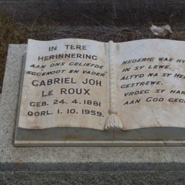 ROUX Gabriel Joh., le 1881-1959
