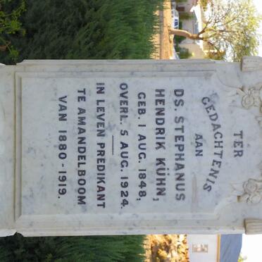 KUHN Stephanus Hendrik 1848-1924 &amp; A.E.H.A. 1855-1942