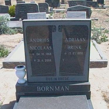 BORNMAN Andries Nicolaas 1968-2006 :: BORNMAN Adriaan Brink 1970-