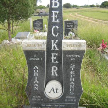 BECKER Adriaan Stephanus 1950-2010