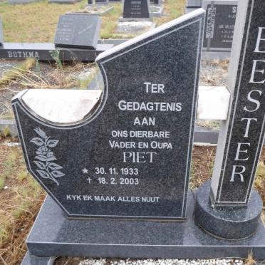 BESTER Piet 1933-2003