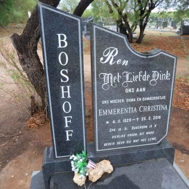 BOSHOFF Emmerentia Christina 1929-2016