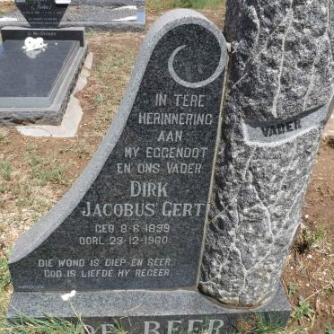 BEER Dirk Jacobus Gert, de 1899-1960