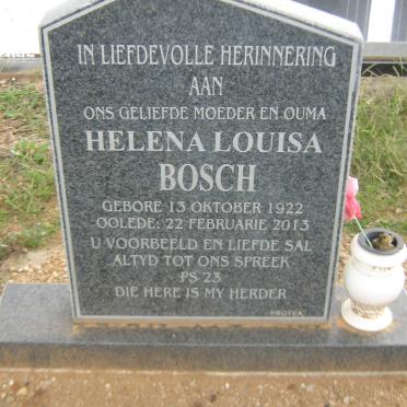 BOSCH Helena Louisa 1922-2013