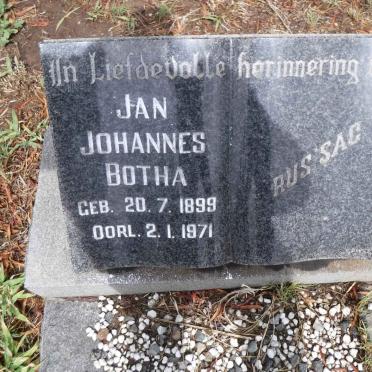 BOTHA Jan Johannes 1899-1971