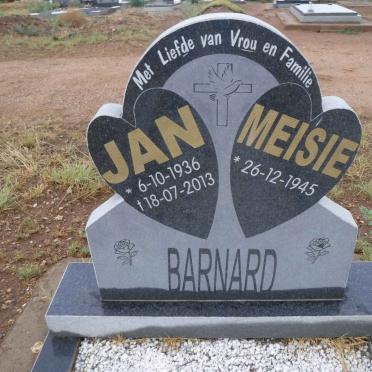 BARNARD Jan 1936-2013 &amp; Meisie 1945-