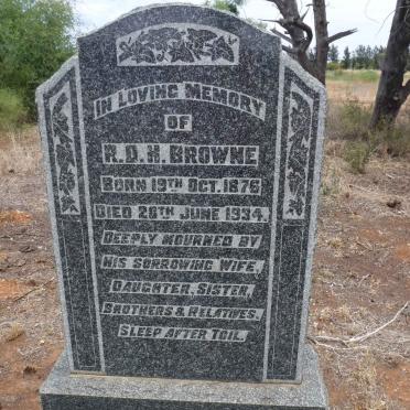 BROWNE R.D.H. 1876-1934