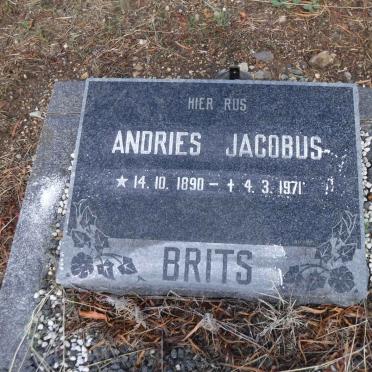 BRITS Andries Jacobus 1890-1971