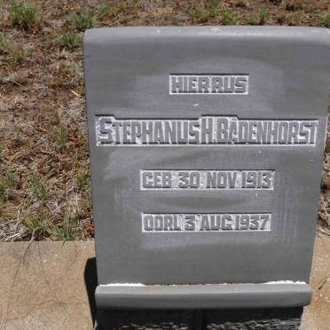 BADENHORST Stephanus H. 1913-1937