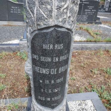 BRUIN Theuns, de 1928-1970