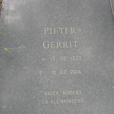 BERG Pieter Gerrit, van den 1929-2014 &amp; Catharina Elizabeth 1938-2003
