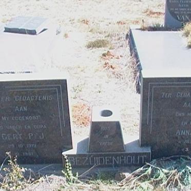 BEZUIDENHOUT Gert P.J. &amp; Anna M.