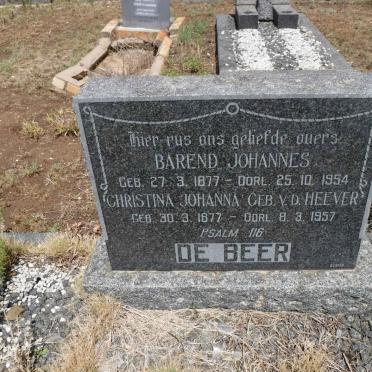 BEER Barend Johannes, de 1877-1954 &amp; Christina Johanna V.D. HEEVER 1877-1957