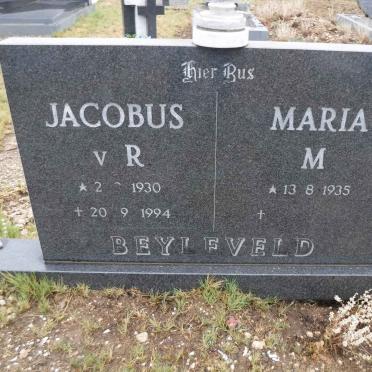 BEYLEVELD Jacobus v.R. 1930-1994 &amp; Maria M. 1935-