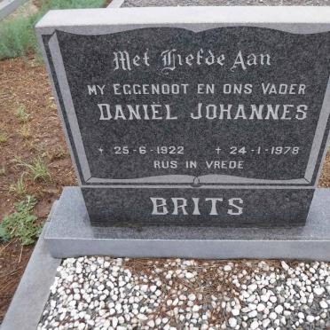 BRITS Daniel Johannes 1922-1978