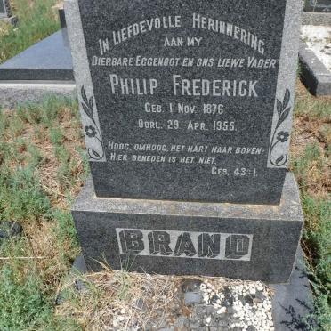 BRAND Philip Frederik 1876-1955